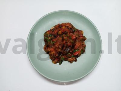 Šventinis česnakinis ratatouille pagrindine nuotrauka