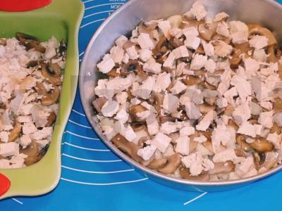 Gausus troškinys su žiediniais kopūstais, grybais ir vištiena Žingsnis 9