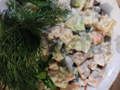 Salotos "Aukščiausias skonis" su vegetariška dešra Žingsnis 6