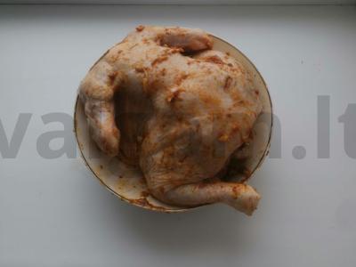 Vištiena marinate Žingsnis 2