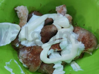 Vištienos kojos su bulguru Žingsnis 1