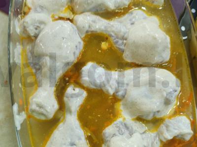 Vištienos kojos su bulguru Žingsnis 5