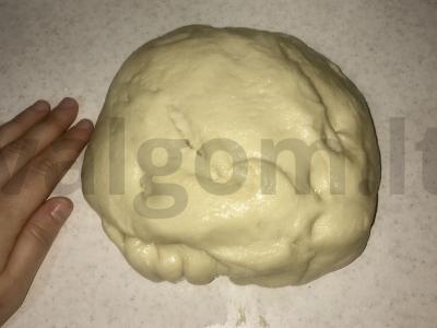 Kepti paplotėliai su kopūstų ir žuvies įdaru Žingsnis 2