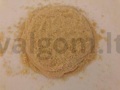 Naminiai kefyro pūkeliai su cukraus trupiniais Žingsnis 4