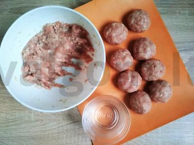 Gardūs spagečių kukuliai. Žingsnis 1