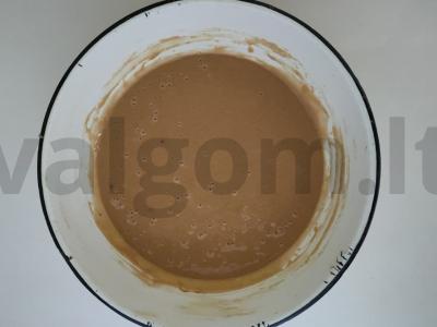 Šokoladinis biskvitas ant kefyro su kakava Žingsnis 1
