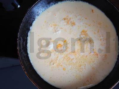 Omletas su žolelėmis Žingsnis 4