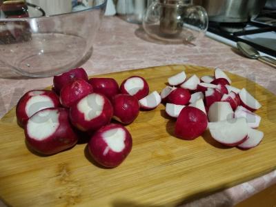 Ridikėlių kimči Žingsnis 1