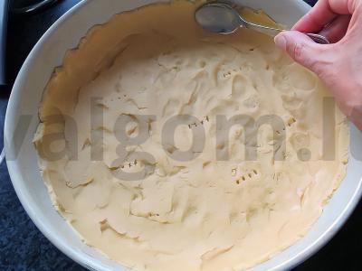 Persikų migdolų pyragas Žingsnis 2