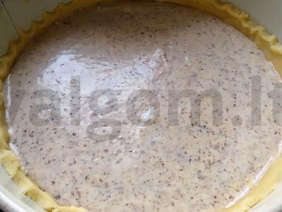 Persikų migdolų pyragas Žingsnis 4