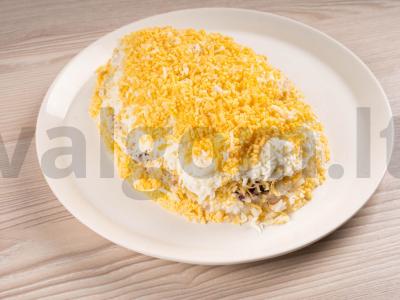 Salotos "Želvelė" iš žuvies konservų su džiovintomis slyvomis Žingsnis 6