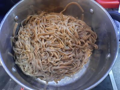Kepenys su imbieru sojų padaže su grikių soba makaronais Žingsnis 6