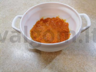 Varškės apkepas su moliūgais ir grietine Žingsnis 2