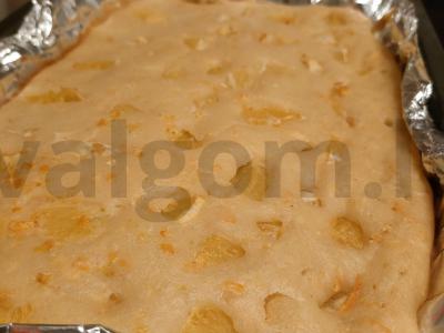 Apelsinų mannikinas su kefyru Žingsnis 7