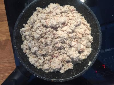 Makaronai su mėsa ir šonine Žingsnis 6