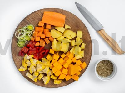 Kukurūzų sriuba su mėsos sultiniu Žingsnis 2