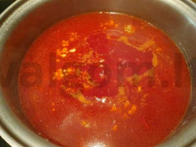 Aromatinių barščių su jautiena virimas Žingsnis 4