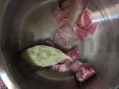 Greita lęšių sriuba su jautiena ir špinatais Žingsnis 2