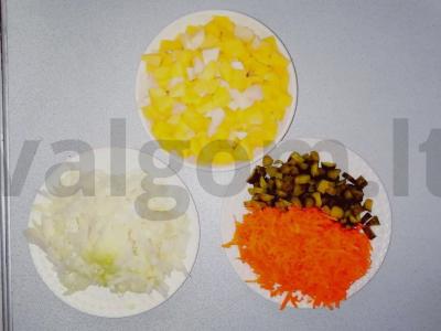 Rassolnik su vištienos sultiniu Žingsnis 2