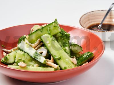 Kepti agurkai su kalendromis ir anakardžių riešutais Žingsnis 2