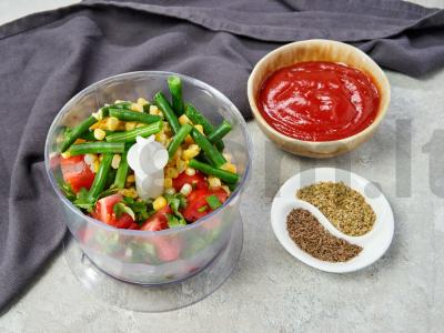 Pomidorų padažas su kukurūzais ir kalendromis Žingsnis 2