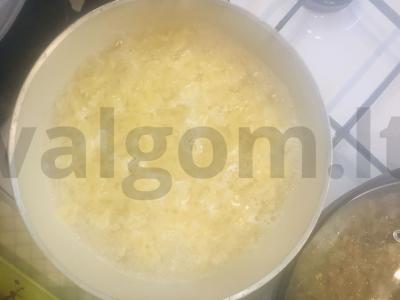 Mini farfalle su troškiniu Žingsnis 3