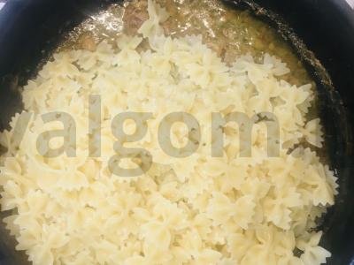 Mini farfalle su troškiniu Žingsnis 4