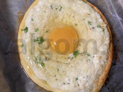 Sūris khachapuri Žingsnis 8