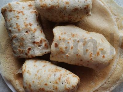 Sotūs blynai su maltos mėsos įdaru Žingsnis 10