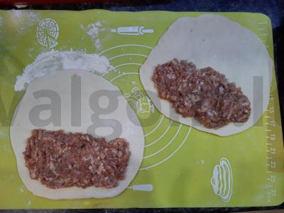 Ėriena chebureki Žingsnis 3