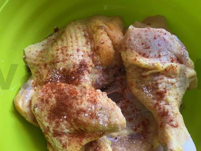 Raudonai apkepta vištiena Žingsnis 2