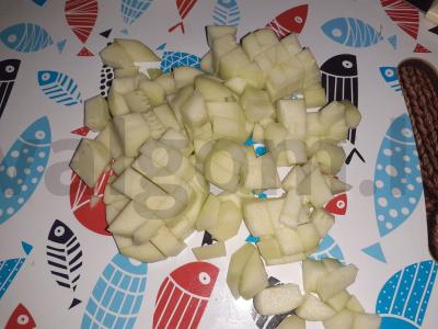 Troškinys su cukinija ir tofu sūriu Žingsnis 1