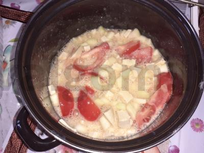 Troškinys su cukinija ir tofu sūriu Žingsnis 3