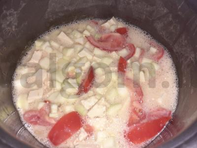Troškinys su cukinija ir tofu sūriu Žingsnis 4