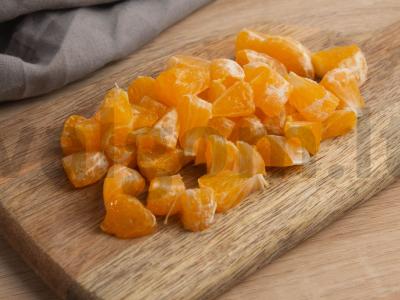 Mandarinų uogienė su cinamonu ir ciberžole Žingsnis 1