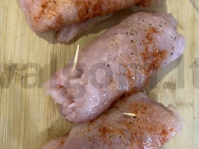 "Cordon bleu" kukurūzų dribsniuose. Žingsnis 5