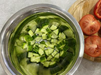 Vasaros salotos Žingsnis 1