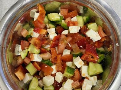 Vasaros salotos Žingsnis 4