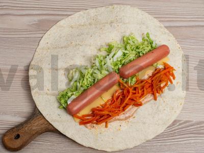 Karštas šuo pitoje ant grilio keptuvės Žingsnis 3