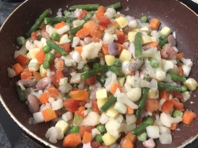 Mišrios daržovės Žingsnis 4