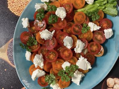 Salotos su traškiais baklažanais Žingsnis 6