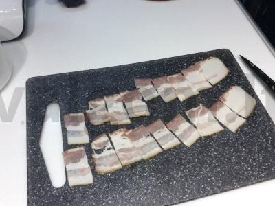 "Carbonara" ant grietinėlės "Rusiškas stilius" Žingsnis 5