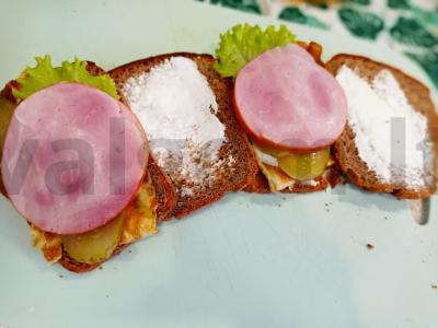 Sumuštinis su kiaušinių blynais Žingsnis 5