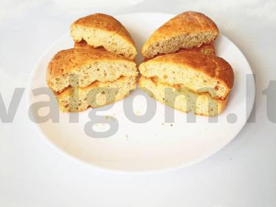 Kokosų miltų riešutų vafliai Žingsnis 3