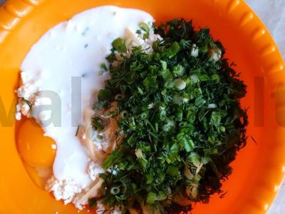 Sūrio pyragaičiai su žolelėmis Žingsnis 4