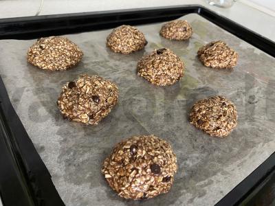 Šokoladiniai avižiniai sausainiai Žingsnis 5