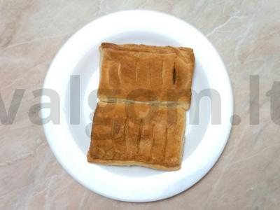 Sluoksniuotos bandelės su bananais ir šokoladu pagrindine nuotrauka