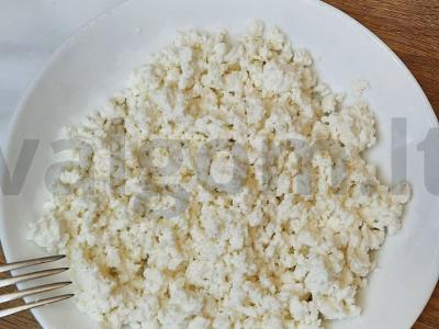 Sūrio pyragėliai iš ruginių miltų su grietine Žingsnis 1