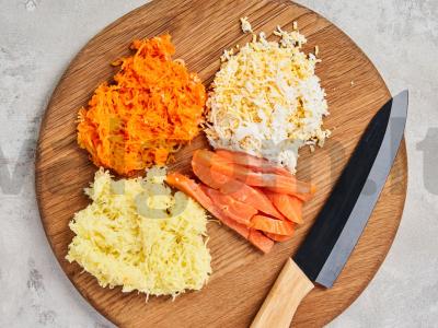 Salotos "Caro ritinys" Žingsnis 1