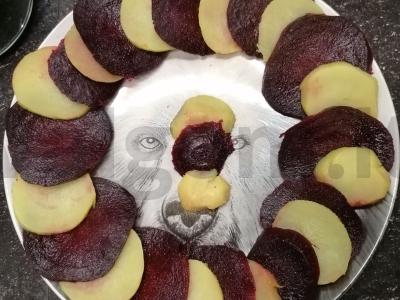 Rusiškas užkandis "Caprese". Žingsnis 1